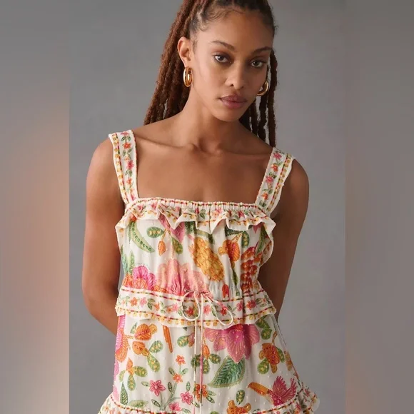 FARM Rio Macaw Bloom Ruffle Tiered Dress - Picture 5 of 15